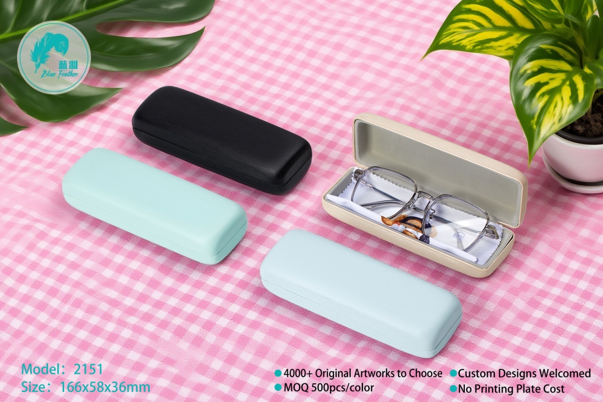 Sleek Pastel Tone Protective Hard Eyewear Case for Modern Professionals